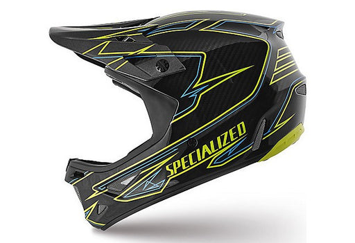 HELMET SPECIALIZED DISSIDENT DH HYP GRN/NEON BLU LARGE - Bicycles Mt Barker