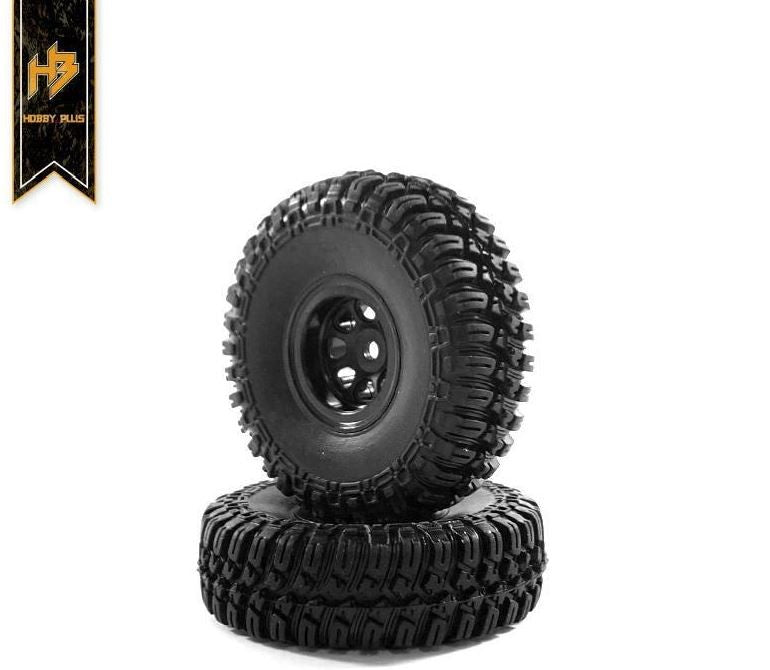 HOBBY PLUS CR18 1.0 Grabber M/T Tyre Set