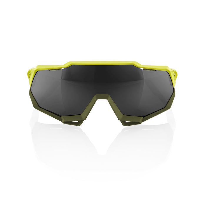 100% SPEEDTRAP SOFT TACT BANANA / BLACK MIRROR LENS SUNGLASSES - Bicycles Mt Barker