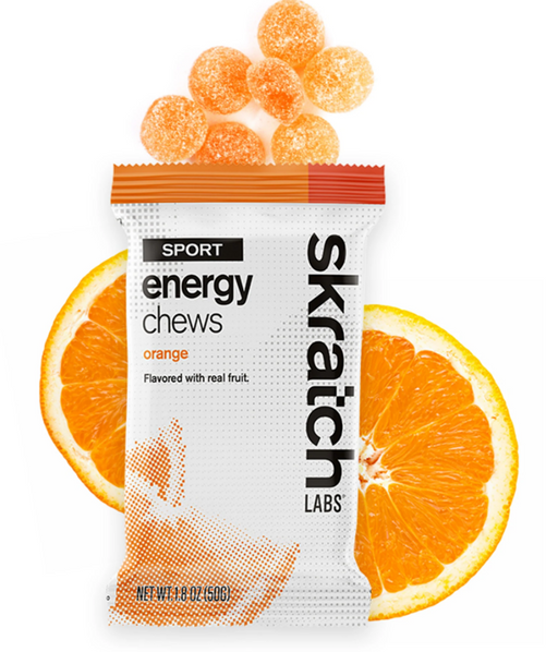 SKRATCH ENERGY CHEWS ORANGE 50G - Bicycles Mt Barker